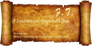 Fischbein Tonuzóba névjegykártya
